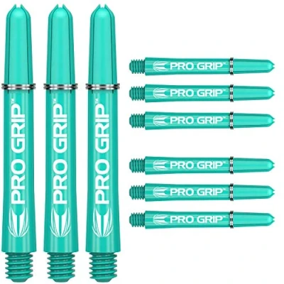 Immagine di TARGET Darts 3 X Sets of PRO Grip Shaft 9 in Total, Alberi per Freccette Unisex, Acqua, Medium 48mm