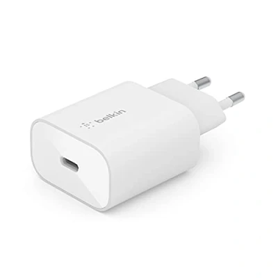 Immagine di Belkin BoostCharge Caricabatteria da parete 25 W con PPS, USB C Power Derlivery, caricatore C, caricabatterie rapido per iPhone 15, Samsung Galaxy, Note, iPad, Pixel e altri dispositivi