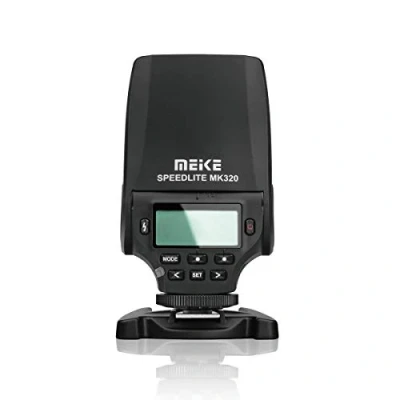 Immagine di Meike MK320 Speedlite TTL GN32 Display LCD Master Flash per fotocamera Fujifilm X T1 M1 X100s X100t X30 pro 1 a1 A2 E1 E2 S1 SL1000 Assistive LED Preview Focus