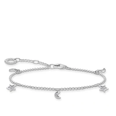 Immagine di Thomas Sabo Bracciale con Stella e Luna, in Argento Sterling 925 Argento, A1994 051 14 L19v