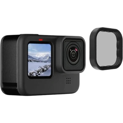 Immagine di TELESIN Filtro Polarizzatore per GoPro Hero 12 11 10 9 Black, CPL Circolare Lens Protector Go Pro Accessori