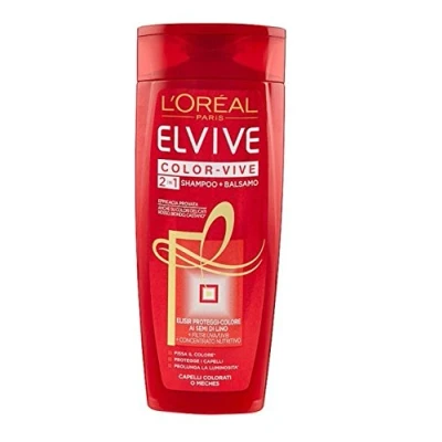 Immagine di Elvive Color vive 2in1 Shampoo + Balsamo Capelli Colorati o Meches 250 ml