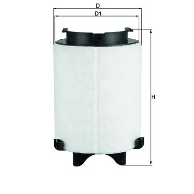 Immagine di Filtro aria MAHLE ORIGINAL LX 1566/1