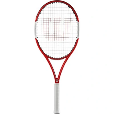 Immagine di Wilson Six.One Lite 102, WRT73660U1 Racchetta da Tennis per Giocatori Ambiziosi Unisex Adulto, Rosso/Grigio, L1