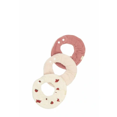 Immagine di Fabelab Ruffle 3PACK INTO THE Garden Bavaglino per bambini, Taglia: One Size, Ash rose