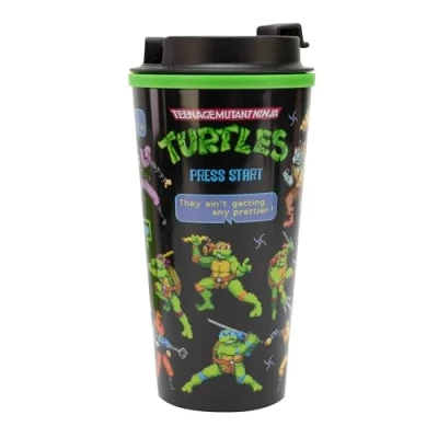 Immagine di tazza da caffè TMNT, isolata con il design delle Tartarughe Ninja, 450 ml, Prodotto Ufficiale