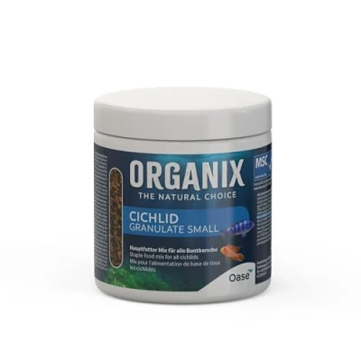 Immagine di OASE ORGANIX Cichlid Granulate S 250 ml mangime per pesci di tutte le specie pesce persico fino a 6 cm, completo con alti valori nutrizionali