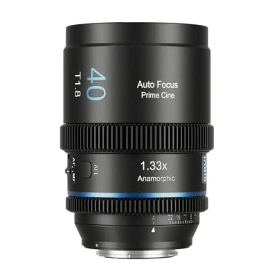 Immagine di SIRUI 40mm Obiettivo Anamorfico T1.8 1.33X S35 Frame, Autofocus per Fotocamere (X Mount), Fujifilm X A, E, T, PRO Series, H2/H2S, S10/20, Neutro Flare