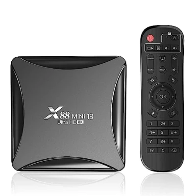 Immagine di X88 Mini 13.0 TV Box, Android 13 4 GB RAM 64 ROM RK3528 Quad Core WiFi 2.4G/5.8Ghz 8K HDR10+ Ultra HD USB Smart Home Player