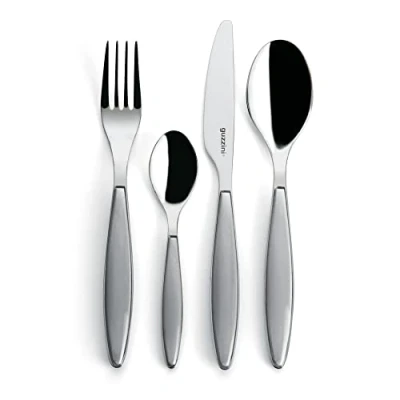 Immagine di Guzzini Feeling, Set 24 Posate Colorate Grigio Cielo, 15.8 x 7.5 h25.5 cm 23000092