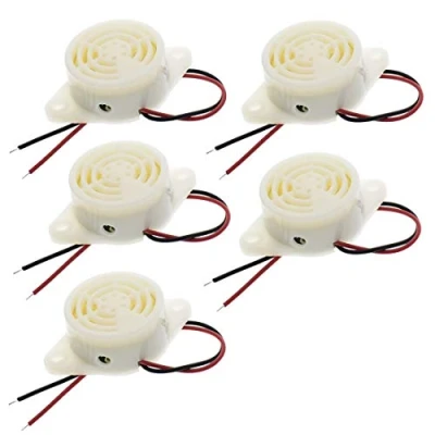 Immagine di Hailege 5pcs 95DB Cicalino di Allarme SFM 27 High Decibel 3 24V 12V elettronico Segnale acustico intermittente continuo per