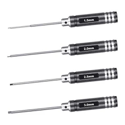 Immagine di Neewer Chiave Esagonale per Rivestimento in Nitruro di Titanio Leggero, Set da 4 Pezzi, Kit strumenti Cacciavite Elicottero RC (1,5 mm/2 mm/2,5 mm/3,0 mm)