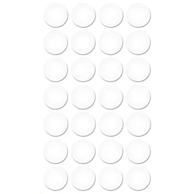Immagine di haggiy cappucci di copertura autoadesivi per mobili a vite viti e fori protettivi Ø20 mm 28 pezzi intonaco (Bianco cristallo)