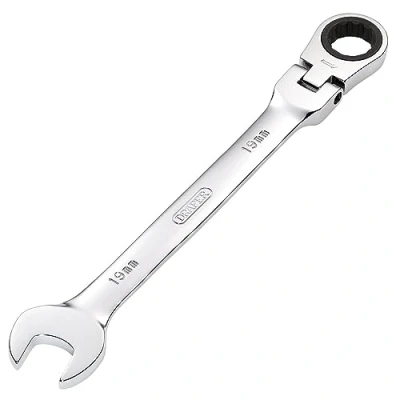 Immagine di Draper 52021 Chiave a cricchetto metrica con testa flessibile, 19 mm, blu