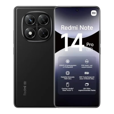 Immagine di Xiaomi Redmi Note 14 Smartphone 120Hz 6,67 &quot;Display AMOLED, 8+256 GB Telefono Android con Processore Helio G99 Ultra e 108MP Tripla Fotocamera 5500mAh Batteria 33W Carica Veloce