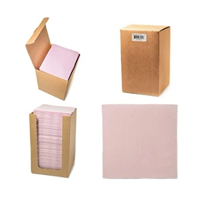 Immagine di Alvotex CHIC Airlaid 100 tovaglioli di coctail, pieghevoli, simili a tessuto, alta qualità, monouso, rosa, 20 x cm