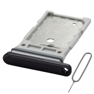 Immagine di MMOBIEL Vassoio Porta Scheda Dual SIM Compatibile con Samsung Galaxy S23 / Plus Sostituzione Supporto Doppia incl. Estrattore e Anello di Gomma Impermeabile Nero