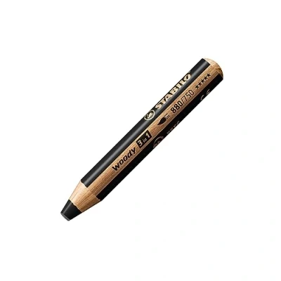 Immagine di Matita Colorata Multi Funzione STABILO woody 3 in 1 Nero
