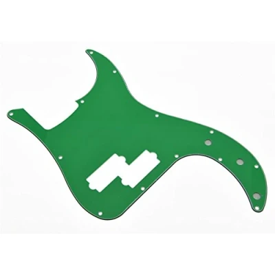 Immagine di KAISH Battipenna a 13 fori P Bass Style PB Scratch Plate per USA/Messico Precision verde 3 strati