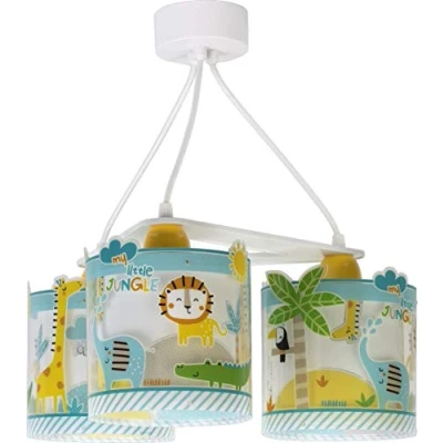 Immagine di Dalber Lampada da soffitto E 27, Giungla, Multicolore, 39 x 20