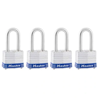 Immagine di Master Lock 1 9/40,6 cm ampia keyed alike lucchetto ad arco, 1/5,1 cm, 3QLF