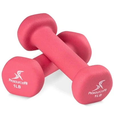 Immagine di ProsourceFit Neoprene Dumbbell Coated for Non Slip Grip, 1 lb