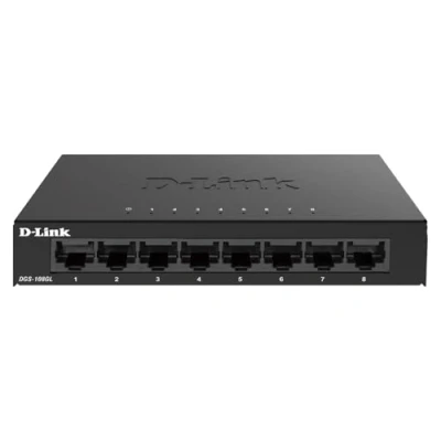 Immagine di D Link DGS 108GL (8 Porti), Switch di rete, Nero