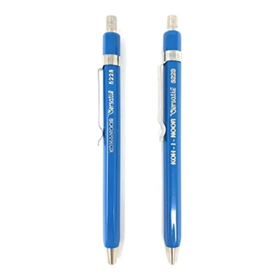 Immagine di Koh I Noor Versatil 5228 Porta miniera in metallo con taglio miniera, diametro 2 mm, set di 2, blu
