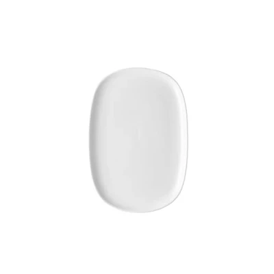 Immagine di Alessi Itsumo NF07/22 36 Piatto da Portata Ovale di Design, Uso Quotidiano, Estetica Minimale, in Porcellana Bianca