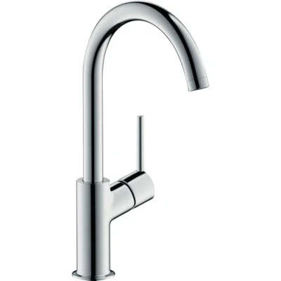 Immagine di hansgrohe Talis Miscelatore monocomando lavabo 210 con bocca erogazione girevole e push open, cromo, 32082000