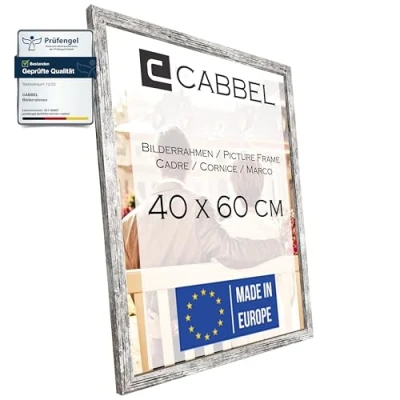 Immagine di CABBEL cornice 40x60 cm, Betulla, robusta in legno MDF, vetro Plexi infrangibile, da appendere, ideale