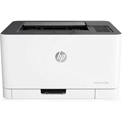 Immagine di HP Color LaserJet 150nw 4ZB95A, Stampante a Singola Funzione A4, Stampa Fronte e Retro Manuale colori, 18 ppm, USB, Wi Fi, Ethernet, Schermo LCD icone con tastierino, Bianca