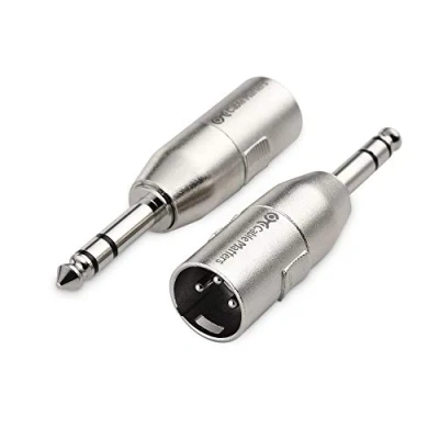 Immagine di Cable Matters confezione da 2 adattatori 6,35 mm 1/4 di pollice TRS a XLR maschio