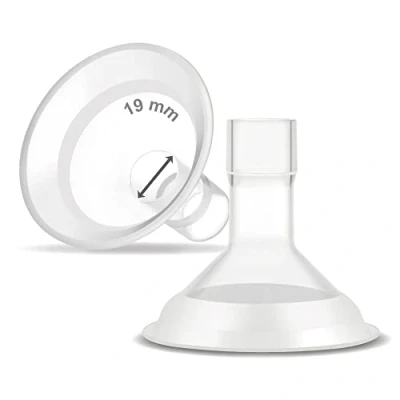 Immagine di Maymom MyFit Comfy Series Set di 2 protezioni per latte in due parti, compatibili con tiralatte Medela, parti non originali sostituisce gli scudi connettore Fit MaxFlow Flex,