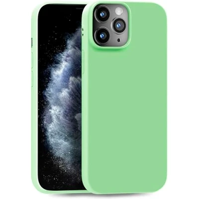 Immagine di MyGadget Cover per iPhone 11 Pro Max Custodia Protettiva in Silicone Morbido Case TPU Flessibile Ultra Protezione Antiurto &amp; Antigraffio Verde Chiaro