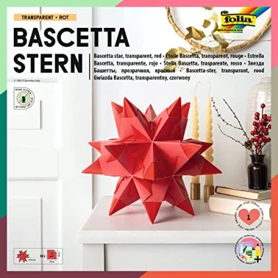 Immagine di Folia Bringmann Bascetta Set Stella 20 x cm, Ø 30 Colore: Trasparente