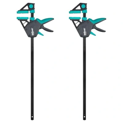 Immagine di wolfcraft 2 pinze a una mano PRO Ergo Forza di serraggio 150 kg 8672060 Il comodo morsetto per un utilizzo universaleIl 450 mm larghezza Made in Europe