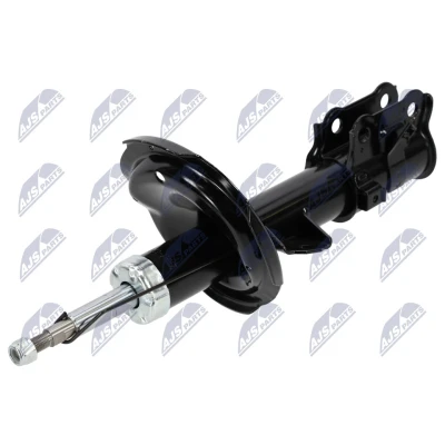 Immagine di NTY A HY 527 Ammortizzatore Assale anteriore Dx pressione del gas doppio tubo tipo McPherson Spina superiore, Collare inferiore
