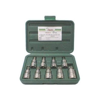 Immagine di HANS 46028 9 Set bussole Spline 1/2 XZN, Safety Insert System Quadrato