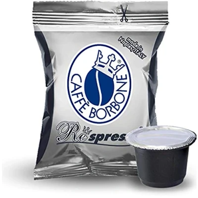 Immagine di Caffè Borbone Respresso, Miscela Nera 100 Capsule Compatibili con le Macchine ad uso domestico Nespresso*