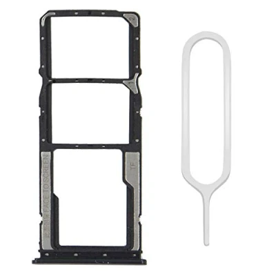 Immagine di MMOBIEL Doppio Vassoio Carta SIM Compatibile con Xiaomi Redmi 8 2019 Porta Scheda Incl il pin della Nero