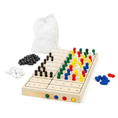 Immagine di Small Foot Gioco di logica Codice Segreto, Puzzle Divertente per 2 Persone, con Pratica Borsa Stoffa nel Quale riporlo, 100 pz Giocattoli, Multicolore, 11364