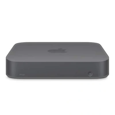 Immagine di elago Custodia in Silicone per Mac mini Compatibile con Apple M2, M2 Pro [2023] M1 [2020] [2018], Design a Ritaglio (Grigio Scuro Traslucido)