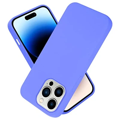 Immagine di Cadorabo Custodia compatibile con Apple iPhone 14 PRO MAX in LIQUID LILA CHIARO Coperchio protettivo silicone TPU flessibile