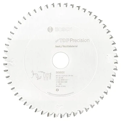 Immagine di Bosch Accessories Top Precision 2608642096 Lama circolare in metallo duro 210 x 30 2.3 mm Numero di denti: 54 1 pz.