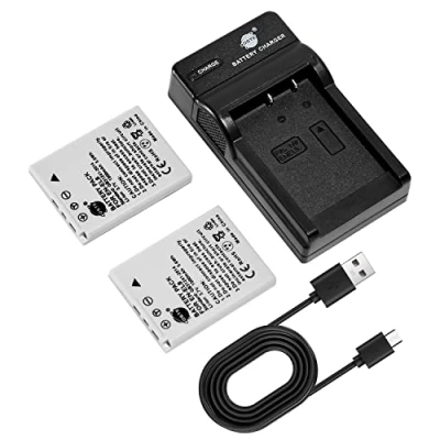 Immagine di DSTE 2PCS EN EL8 ENEL8 Batteria e Caricabatterie Compatibile per Nikon Coolpix P1 P2 S1 S2 S3 S5 S6 S7 S8 S9 S50 S51 S52