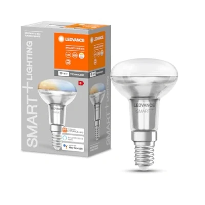 Immagine di LEDVANCE Smart LED R50 lampada spot con tecnologia Wifi, base E14, colore della luce variabile (2700 6500K), controllabile Alexa, Google &amp; App, 1 confezione