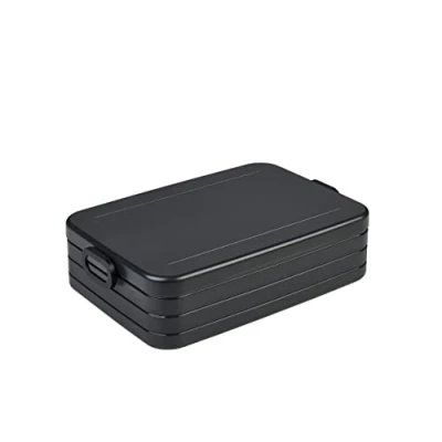 Immagine di Mepal Porta Pranzo Take a Break Large Sacco per il Ideale 4 Panini o 8 Fette di Pane Adatto la Lavastoviglie 1500 ml Nordic Black