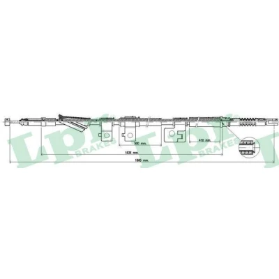 Immagine di LPR C0310B Cavo Freno 1870/1640 a disco