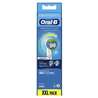 Immagine di Oral B Precision Clean Testine Spazzolino Elettrico, Confezione da 8 Pezzi, Con Tecnologia Maximize, Bianco